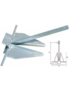 Âncora Danforth 6Kg