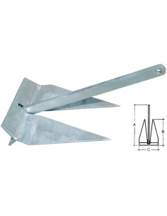 Âncora Danforth 5Kg