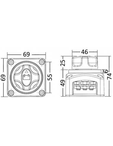Corta Corrente Duas Baterias