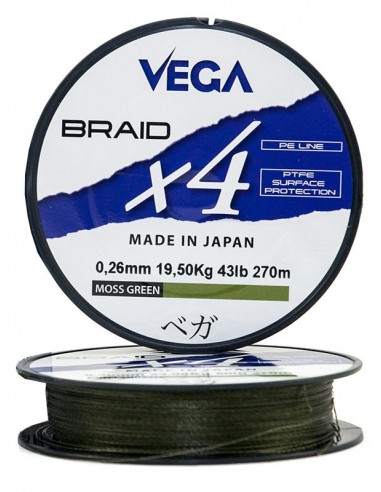 Vega Braid X4 Verde 135m