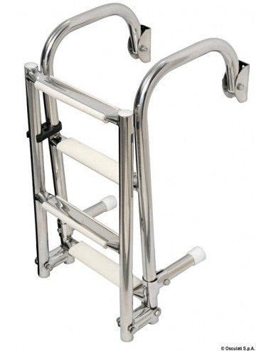 Escada inox c/ 4 degraus