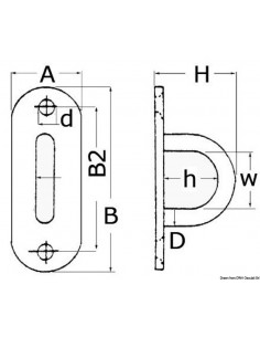 Argola SS 36x100mm 2