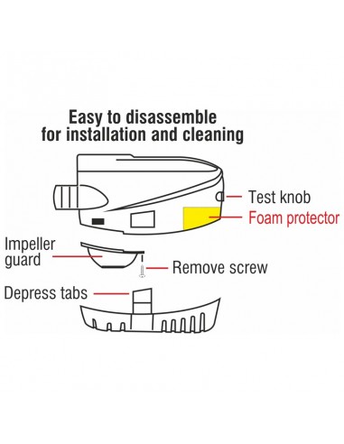 Bomba com Automático 1000GPH 12V