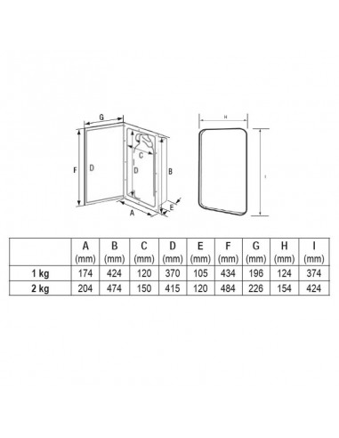 Caixa para Extintor 1 kg