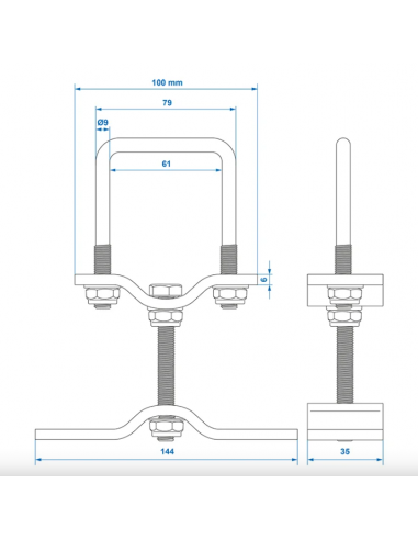 Suporte de roda sobressalente