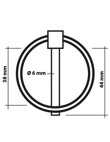 Cavilha segurança 6mm - 2 unidades