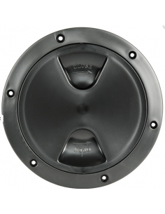 Tampa circular preta 125mm