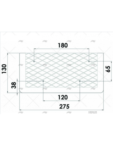 Porta objetos 270x115x32mm