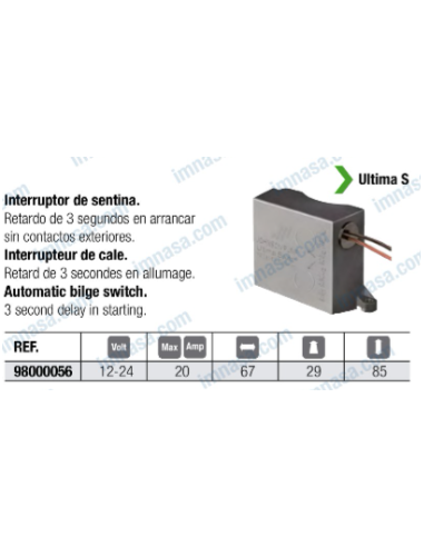 Interruptor sentina 12/24v