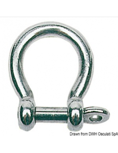 Manilha para arco AISI 316 19 mm