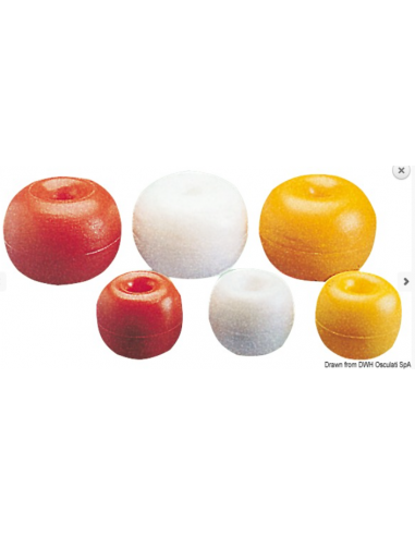 Bóia c/furo laranja 170mm