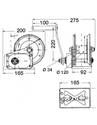 Guincho SPX 630kg c/ embraiagem
