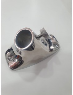 Base inox p/ haste de bandeira