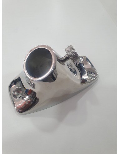 Base inox p/ haste de bandeira