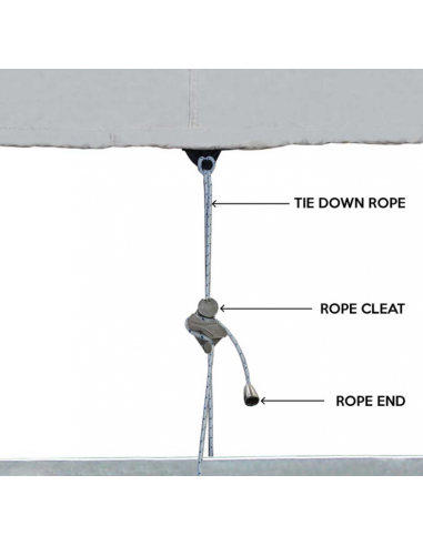 Capa total p/ barco 4,0 m - 4,5 m