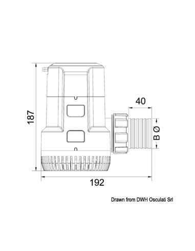 Bomba de Esgoto Maxi G3700 24 V