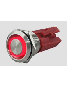 Botão pressão c/ luz LED...